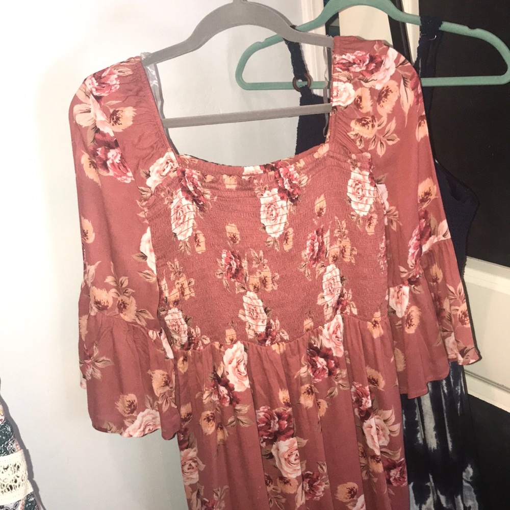 Off the shoulder floral dress